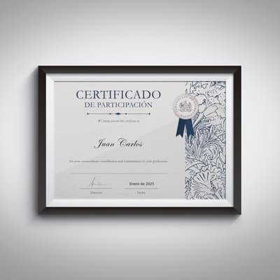 Certificado Curso de Fotografía